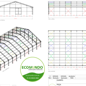 Galpão Lonado 30 m x 50 m X 6 m.
